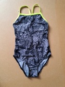 Czarny szary strój kąpielowy 158 Slazenger jednoczęściowy