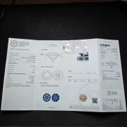 Diament 1.01 CT Laboratoryjny Certyfikat IGI Syntetyczny Brylant