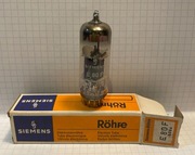 E80F  Siemens / Gold - Lampa Elektronowa Pentoda -Złote Nóżki- EF80 -NOS