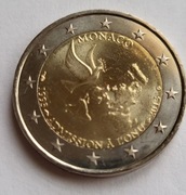 Monako 2 euro, 2013 20 lat członkostwa w ONZ-cie