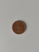 moneta - 1 korona Królestwo Szwecji