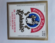 Etykieta piwna browar piwo Czechy 