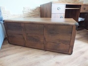 duży kufer skrzynia 120cm Black Red White okucia Vintage otwierana