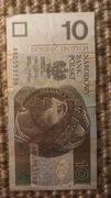 Banknot 10zł seria AB stan średni