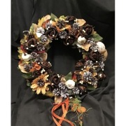 Dekoracja domu wianek stroik jesienny zawieszka