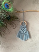 Mini łapacz snów makrama boho frędzle breloczek zawieszka do auta