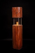 Lampa drewniana, lampa stojąca rustykalna