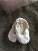 Baletki niemowlęce dziecięce Grishko No 28 białe balet rytmika