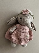Słonik zrobiony na szydełku, crochet little elephant