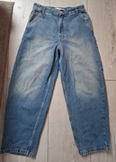 Spodnie jeansowe baggy szerokie 38 bershka 