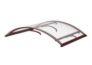 Daszek nad drzwi 158x90. Brazowy Aluminium + Akryl