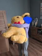 Zając z napisem Lindt 1m wysokości B. duży zajączek królik