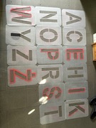 Szablon 16 literek, wysokość 30 cm 