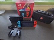 Konsola Nintendo Switch OLED Niebiesko-Czerwony + 3 Gry