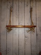 Półka wisząca na linach/sznurach jutowych Loft 