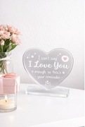 Akrylowe Serce z Napisem „I Love You” – Romantyczny Prezent na walentynki 