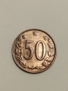 Sprzedam monetę Czechosłowacja 50 halerzy 1964r. stan bdb.