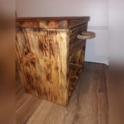 Szafka nocna. Drewno, stary styl. 