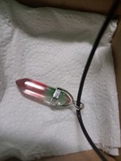 Naszyjnik ze szkła w kolorze tęczowym 