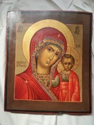 Stara ikona "Matka Boska Kazańska"