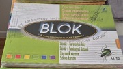 Komplet 10 Bloków technicznych kolorowych A4