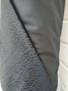 Tkanina Karakuł sztuczny czarny kamizelka poduszka KUPON 5 MB