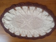 Duża serweta dziergana-80cm