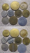 Zestaw 10 starych żetonów / tokenów - bez powtórek (5)