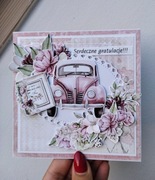 Kartka dla przyjaciółki dziewczyny z okazji zdania prawa jazdy Gratulacje 