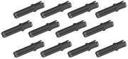LEGO 18651 6089119 Oś z pinem 3L czarny - 12 szt 