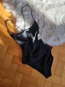 Body z długim rękawem bachata odkryte plecy Czarne S