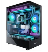 Obudowa MUSETEX K2 ARGB | Mid Tower ATX | 6 wentylatorów | USB-C | Czarna 