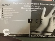 Rękawice nitrylowe wzmacniane czarne