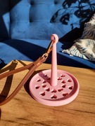 Wrist Yarn Spinner, przenośny uchwyt na włóczkę - różowy