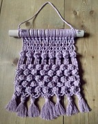 Makrama makatka na ścianę boho etno rustic