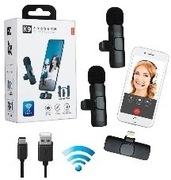 Bezprzewodowy mikrofon pełna swoboda ruchu bez kabli.