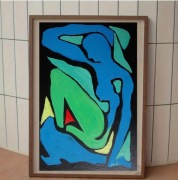 Obraz ręcznie malowany olejny fowizm Henri Matisse style taniec  