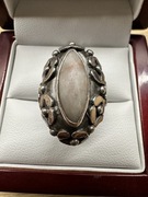 ORNO, Srebrny pierścionek wzór Jemioła r.10