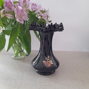 Wazon Bohemia czarne szkło