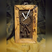 ozdobny zegar ścienny 100% ręczne wykonanie