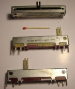 Potencjometr suwakowy 4,7 k ohm  81mm b. długi