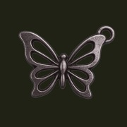Brelok do Kluczy Srebrny Motyl