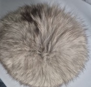 Czapka I etiola z lisa srebrzystego - komplet 