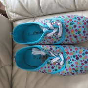 Nowe tenisówki niebieskie w kwiatuszki 37 kod528