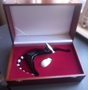 Kot leżący Ćmielów plus myszka plus pudełko  oryginalne 2003