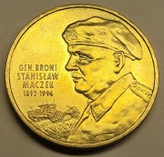 2 złote Gen.Broni Stanisław Maczek