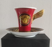 FILIŻANKA ROSENTHAL VERSACE MEDUSA RED - NOWA