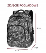 Coolpack CP Plecak Szkolny Młodzieżowy Na Laptopa Czarno Biały A169