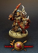 Ogr dowódca najemników - figurka RPG