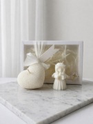 Podziękowanie dla gości zestaw świeca Komunia Chrzciny Dziewczynka| noya